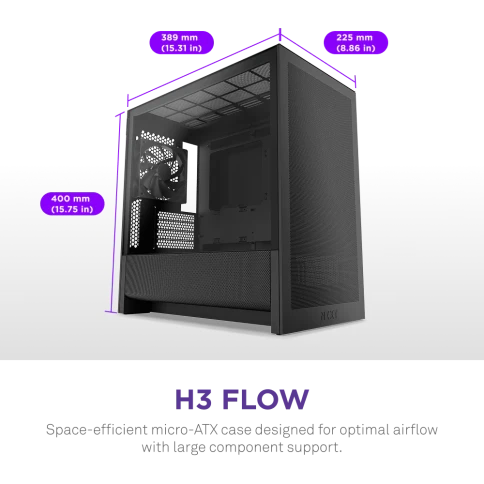 NZXT H3 Flow CC-H31FB-01 фото 2