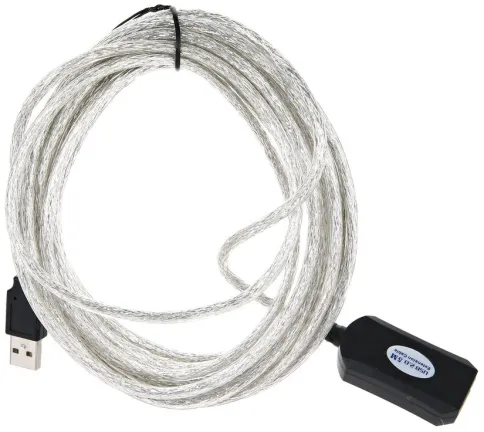 VCOM USB 2.0 Type-AM - USB 2.0 Type-AF 5м фото 1