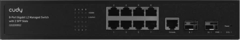 Коммутатор/ 8-Port Layer 2 Managed Gigabit Switch with 2 Gigabit... фото 5