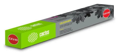 Картридж лазерный Cactus CS-EXV49Y C-EXV49Y Y желтый (19000стр.) дл фото 1
