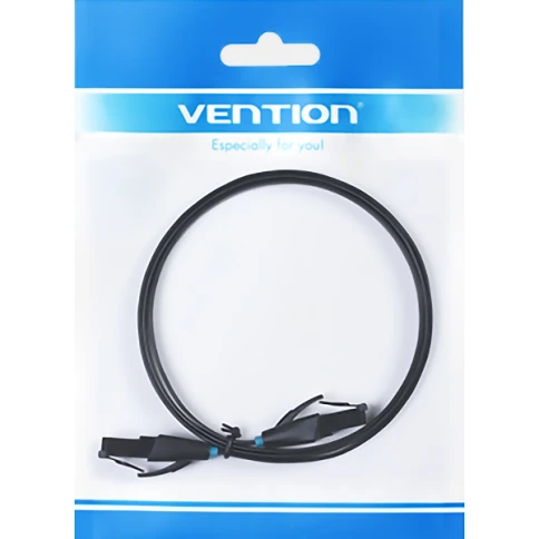 Патч-корд Vention прямой UTP cat.6, RJ45 - 5м. плоский Черный фото 4
