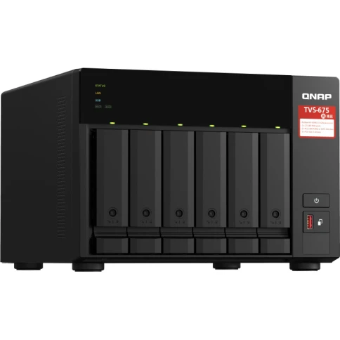 Сетевое хранилище без дисков/ SMB QNAP TVS-675-8G NAS, 6-tray w/o HDD, фото 3