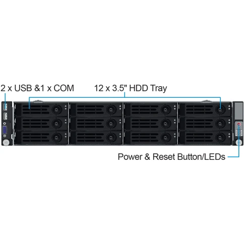 Серверный корпус/ 2U chassis; E-ATX, ATX, Micro-ATX, Mini-ITX MBs; 12 фото 2
