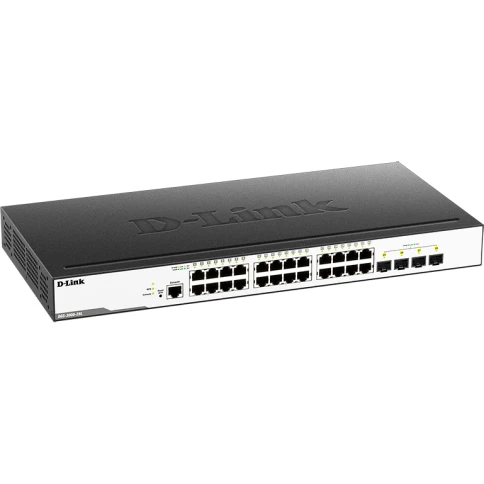 Коммутатор/ DGS-3000-28L/B Managed L2 Switch 24x1000Base-T, 4x1000Base-X SFP, Surge 6KV,... фото 2