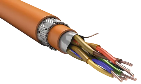 ITK Кабель RS-485 1х2х0,80 Кнг(А)-FRLS оранжевый (200м) фото 1