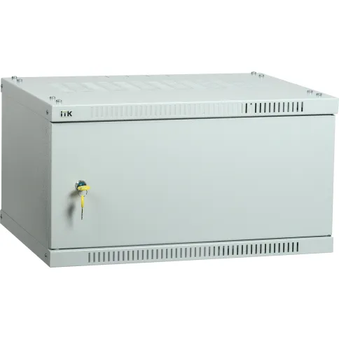 Шкаф LINEA WE 6U 550x350мм дверь металл серый фото 1
