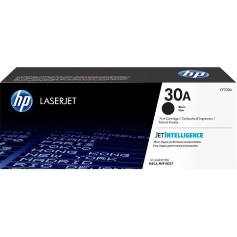 HP 30A Black Original LaserJet Toner Cartridge (CF230A) фото 1