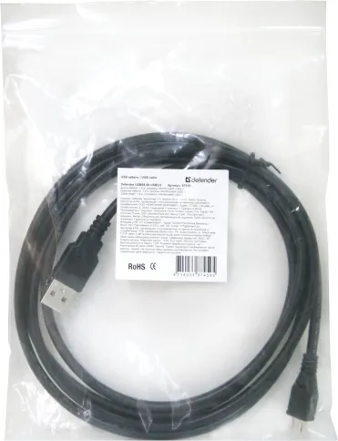 Defender USB 2.0 Type-AM - microUSB 2.0 (m) 1.8м фото 3