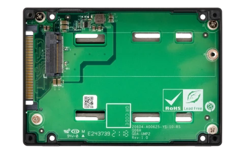 Адаптер/ QNAP QDA-UMP4 2.5" U.2 (SFF-8639) SSD adapter. 1 M.2 2280 PCI фото 6