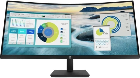 Монитор HP 34" P34hc G4 черный VA 21:9 HDMI матовая HAS 250cd 178гр/17 фото 1