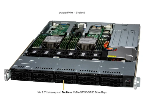 Серверная платформа/ SYS-121C-TN10R (bundle11): 1U / 2x LGA-4677 / 16x фото 2