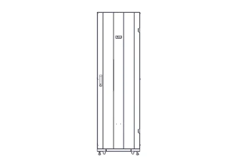 Шкаф Systeme Electric, серия Uniprom, 42U-600/1070, боковые панели 4шт фото 9