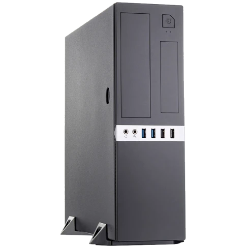 Корпус с блоком питания 300Вт./ Case Foxline mATX Desktop 300W, 2xUSB3 фото 1