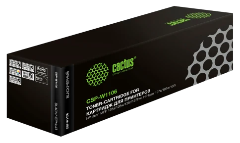 Картридж лазерный Cactus CSP-W1106X черный (3000стр.) для HP Laser фото 1