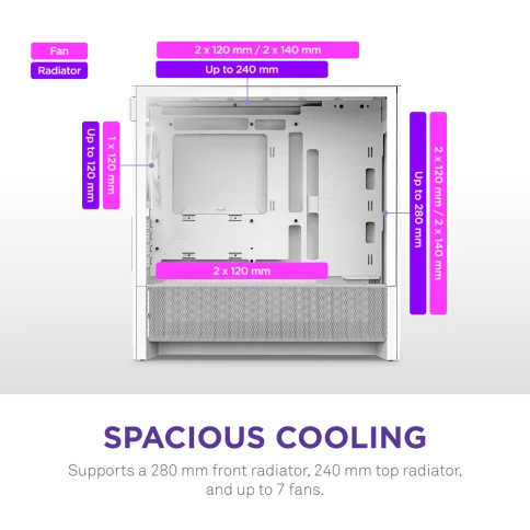 NZXT H3 Flow CC-H31FW-01 фото 5