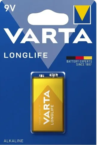 Varta LONGLIFE 6LR61 9-Volt-Block (Krona) (04122101411) фото 1