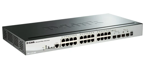 Сетевой коммутатор/ Gigabit Stackable SmartPro Switch with 24 10/100/1000Base-T PoE... фото 2