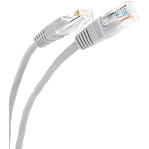 Патчкорд/ Патчкорд литой "Telecom" UTP кат.5е 3,0м серый фото 3