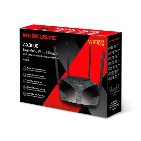 Маршрутизатор/ AX3000 Dual-Band Wi-Fi 6 Router, 574 Mbps at 2.4 GHz + фото 3