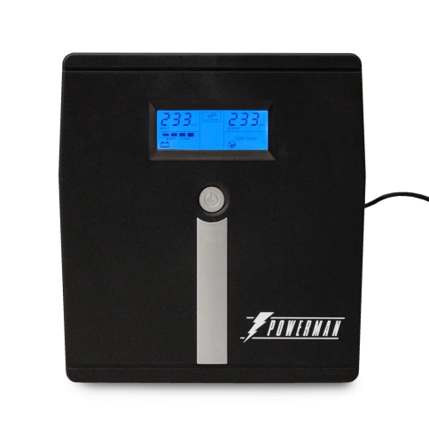 ИБП POWERMAN Smart Sine 1000, LCD, линейно-интерактивный, 1000ВА, 700Вт,  4 евророзетки с резервным питанием, USB, батарея 12В 7Ач 2 шт., 353мм х 149,3мм х 162мм, 9.2 кг./ UPS POWERMAN Smart Sine 1000, LCD, line-interactive, 1000VA, 700W, 4 eurosockets wi фото 1