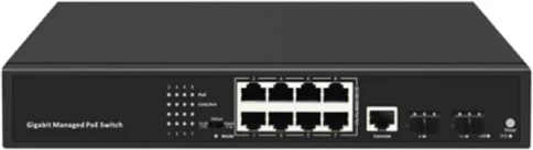 Коммутатор/ 8-Port Layer 2 Managed Gigabit Switch with 2 Gigabit... фото 1