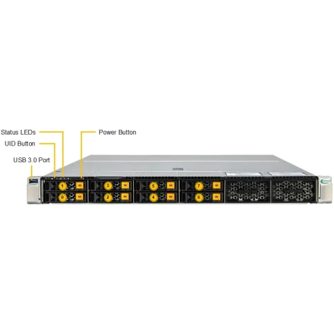 Серверная платформа/ Supermicro Server SYS-112H-TN 1U (1x LGA4710 / 16 фото 3
