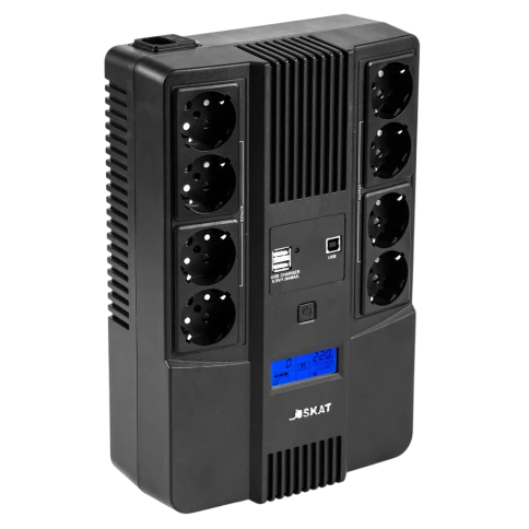 ИБП Smart King Pro+ SRT-3000A LCD, линейно-интерактивный, 3000ВА, 2700Вт, LCD, Rack/Tower, 8 розеток IEC320 C13 и 1 розетка C19 с резервным питанием, USB, RS-232, слот под SNMP карту, EPO, защита RJ45, ШхГхВ 428х669х84мм., вес 36.8кг./ UPS POWERCOM SRT-30 фото 4