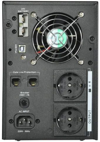 ITK ELECTRA LT ИБП 1кВА/0,8кВт без АКБ USB Schuko фото 1