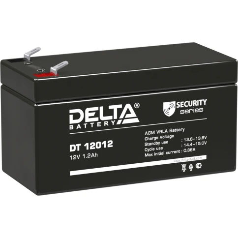 Батарея DELTA серия DT, DT 12012, напряжение 12В, емкость 1.2Ач... фото 1