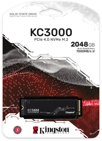 Твердотельный накопитель/ Kingston SSD KC3000, 2048GB, M.2(22x80mm), N фото 3