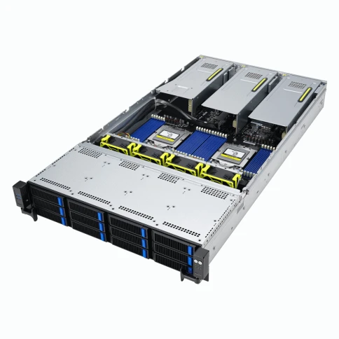 Серверная платформа/ ASUS RS720A-E12-RS12/10G/2.6kW/8NVMe/GPU фото 3