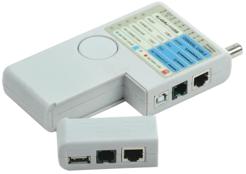 ITK Тестер для витой пары 4в1 RJ45/RJ11/BNC/USB с элем. пит. фото 1