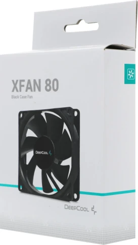 Вентилятор для корпуса Deepcool XFan 80 80х80x25 черный 4-pin (Molex)... фото 6