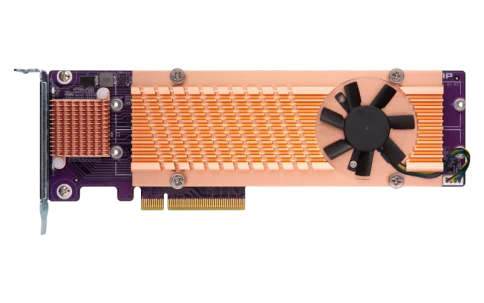 Плата расширения/ QNAP QM2-4P-384 Quad M.2 PCIe NVMe SSD expansion car фото 2