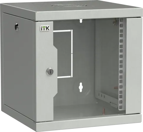 ITK LINEA WS Шкаф 10" 6U 320х310мм дверь стекл. сер. фото 1