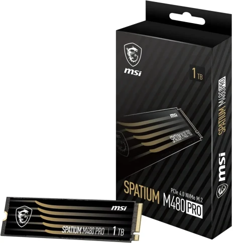 MSI SSD SPATIUM M480 Pro, 1000GB, M.2(22x80mm), NVMe, PCIe 4.0 x4, 3D фото 6