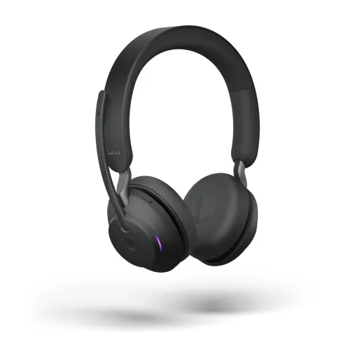 Гарнитура беспроводная/ Jabra Evolve2 65, Link380c MS Stereo Stand Black фото 1