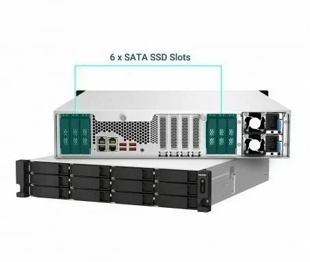 Сетевое хранилище без дисков/ ENTERPRISE QNAP TS-h1887XU-RP-E2334-16G фото 3