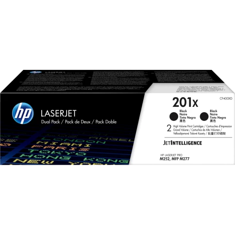 Тонер-картридж набор из 2 шт/ HP 201X 2-pack High Yield Black Original фото 1