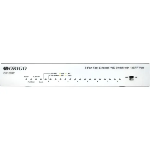 Коммутатор/ Unmanaged Switch 8x100Base-TX PoE, 1x1000Base-X SFP, PoE B фото 3