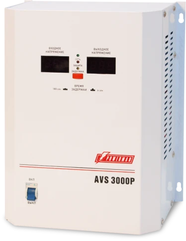 Стабилизатор POWERMAN AVS 3000P, ступенчатый регулятор, цифровые индик фото 1