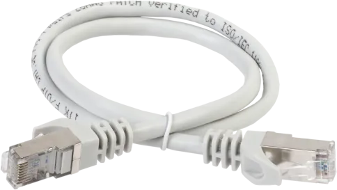 ITK RJ45(m) - RJ45(m) Cat. 5e F/UTP LSZH 1м серый фото 1