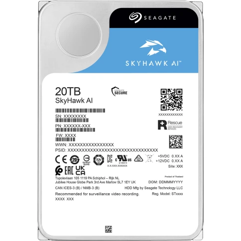 Жесткий диск/ HDD Seagate SATA3 20Tb SkyHawk Al 7200 512Mb... фото 4