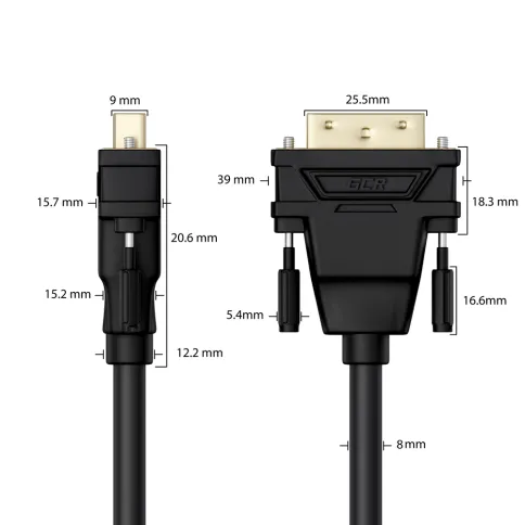 Greenconnect HDMI (m) - DVI-D (m) 0.5м фото 3