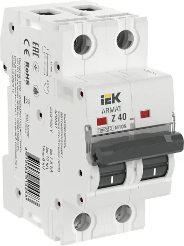 ARMAT Авт. выкл. M10N 2P Z 40А IEK фото 1