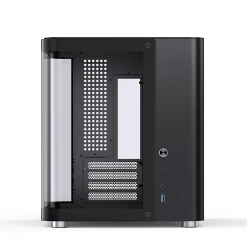 Корпус без блока питания/ Case JONSBO TK-1 Black 2.0, Mini-Tower, no f фото 3