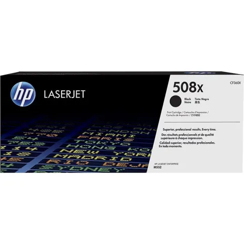 HP 508X Black Original LaserJet Toner Cartridge (CF360X) фото 1