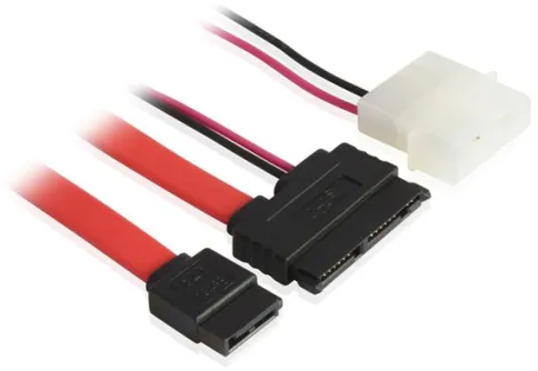 Greenconnect micro SATA - SATA II, molex 0.5м фото 1