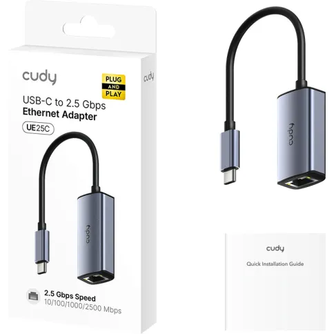 Адаптер/ Aluminum Portable USB-C to 2.5G Ethernet Adapter, Compatible фото 2