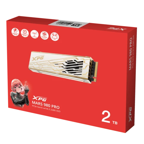 Твердотельный накопитель/ ADATA SSD XPG MARS 980 PRO, 2000GB, M.2(22x80mm),... фото 8
